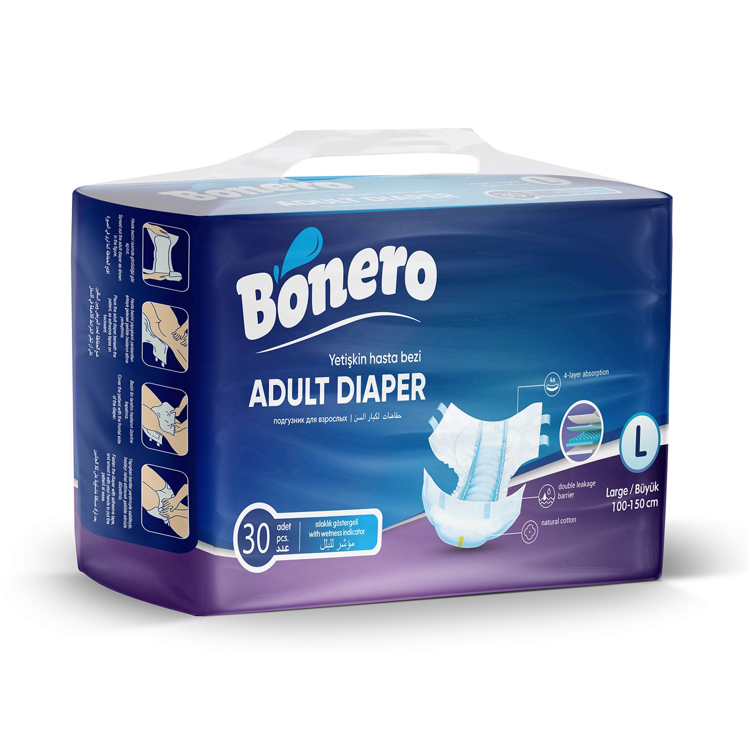 Bonero Large and Medium Size Adult Diapers